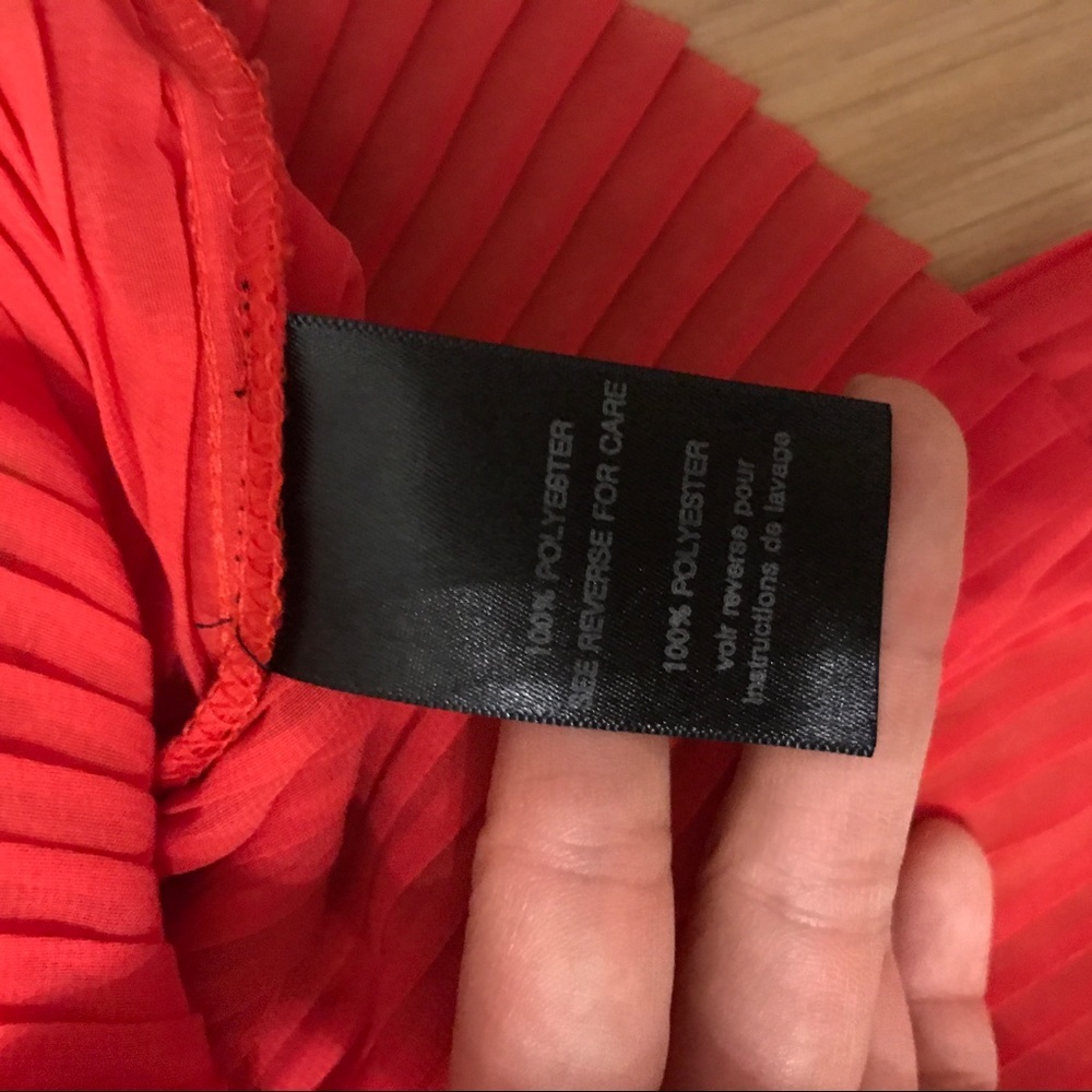 Patterson J Kincaid red ruffled camisole blouse - Picture 4 of 5